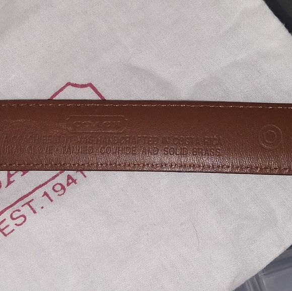 Vintage Coach black leather belt - 8504 - Picture 10 of 11